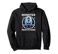 Monster Meditations Vampire Yoga Hoodie - Aesthetic Graphic Unisex - T-Shirt, Sweatshirt, Hoodie