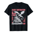 Easily Distracted Dragon And Books T-Shirt - Streetwear Style for Adults - T-Shirt, Sweatshirt, Hoodie