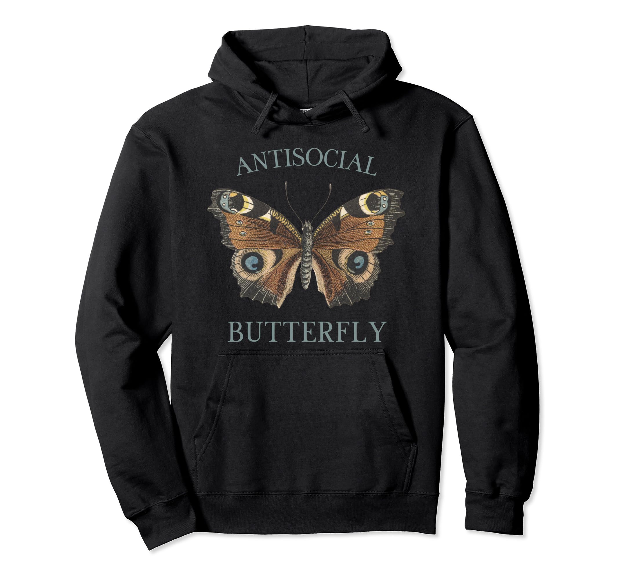 Fairy Grunge Fairycore Antisocial Hoodie - Aesthetic Graphic for Adults - T-Shirt, Sweatshirt, Hoodie