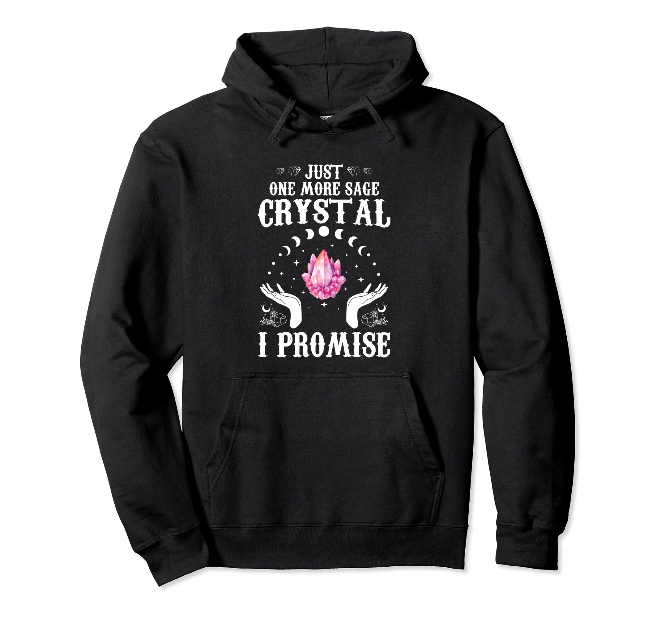 Funny Gemstone Chakra Healer Spiritual Hoodie - Custom Art Print Men Women - T-Shirt, Sweatshirt, Hoodie