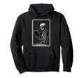 Reader Skeleton Book Lover Tarot Card Hoodie - Novelty Apparel Unisex - T-Shirt, Sweatshirt, Hoodie