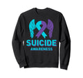 Suicide Prevention Awareness Ribbon Sweatshirt - Trendy Graphic for Adults - T-Shirt, Sweatshirt, Hoodie