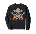 Meditation Elephant Yoga Pose Sweatshirt - Casual Everyday Wear Men Women - T-Shirt, Sweatshirt, Hoodie
