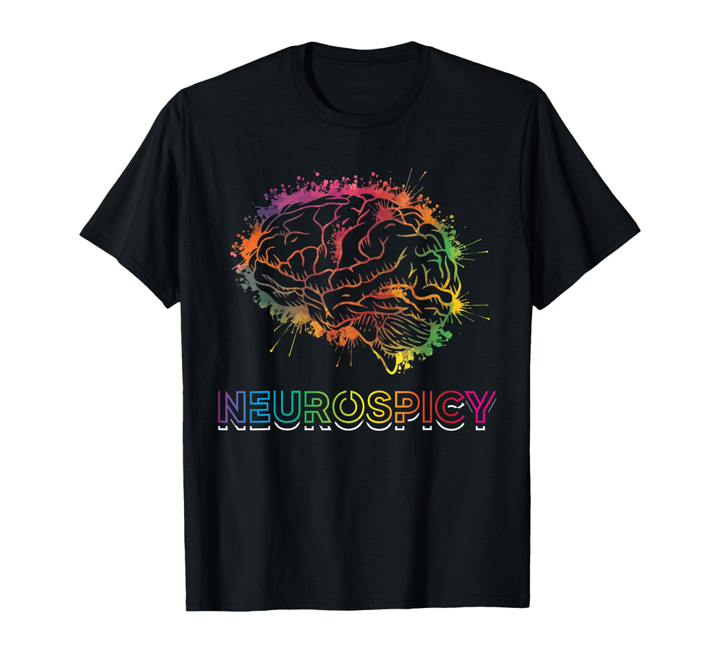 Autism Awareness Neurospicy Brain T-Shirt - Fun Novelty Design Unisex - T-Shirt, Sweatshirt, Hoodie