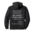 You Are Enough Dear Person Behind Me Hoodie - Trendy Graphic for Adults - T-Shirt, Sweatshirt, Hoodie