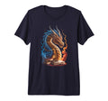 Kawaii Books Dragons Abibliophobia Nerd T-Shirt - Minimalist Print Unisex - T-Shirt, Sweatshirt, Hoodie