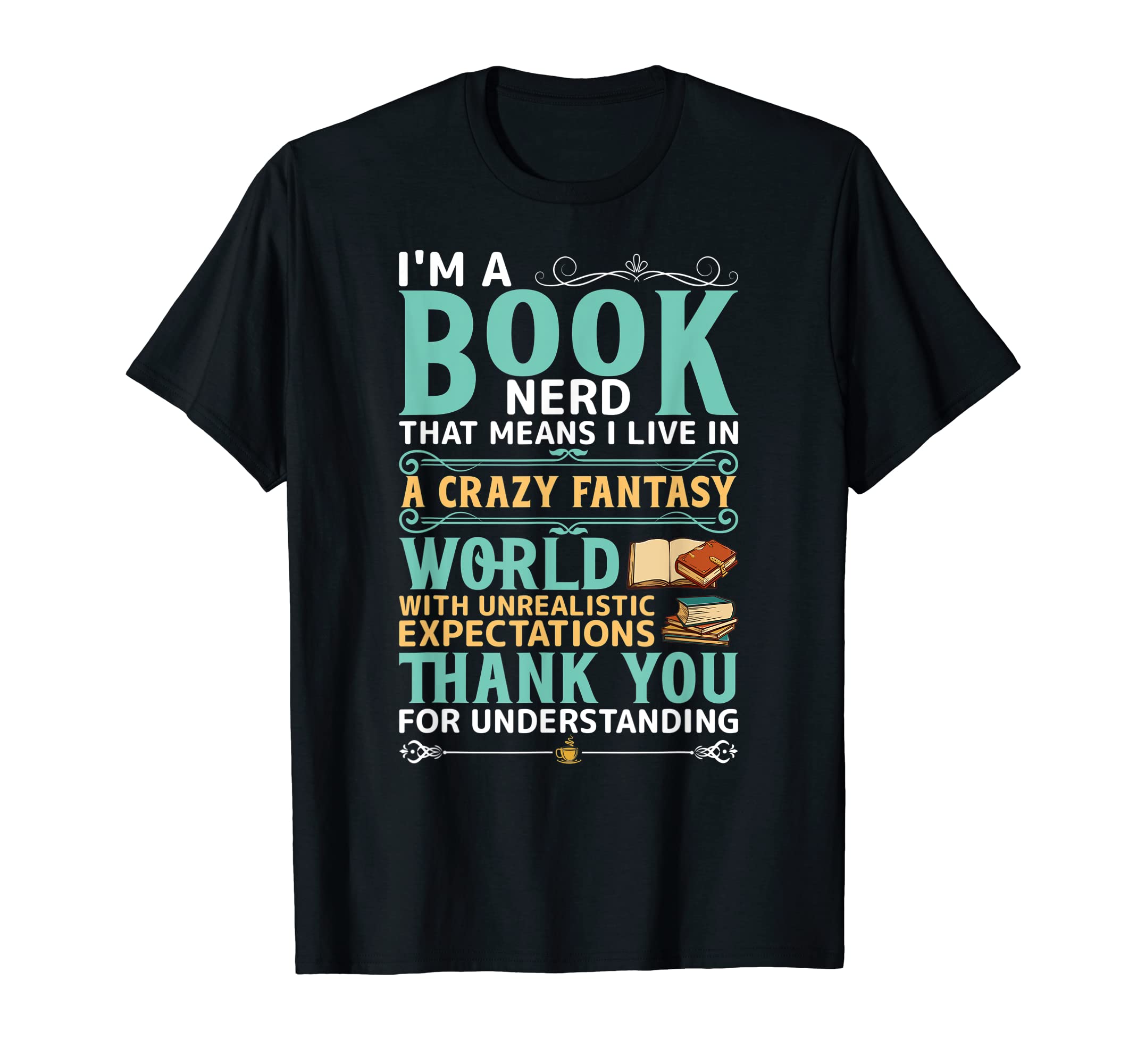 Im Book Nerd Bookworm Reading Books Funny T-Shirt - Unique Graphic Unisex - T-Shirt, Sweatshirt, Hoodie