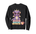 Dragon Read Books Be Kind Stay Weird Sweatshirt - Custom Art Print Unisex - T-Shirt, Sweatshirt, Hoodie