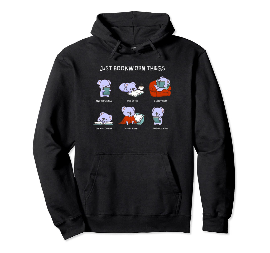 Just Bookworm Things Nerd Book Reading Hoodie - Streetwear Style Men Women - T-Shirt, Sweatshirt, Hoodie