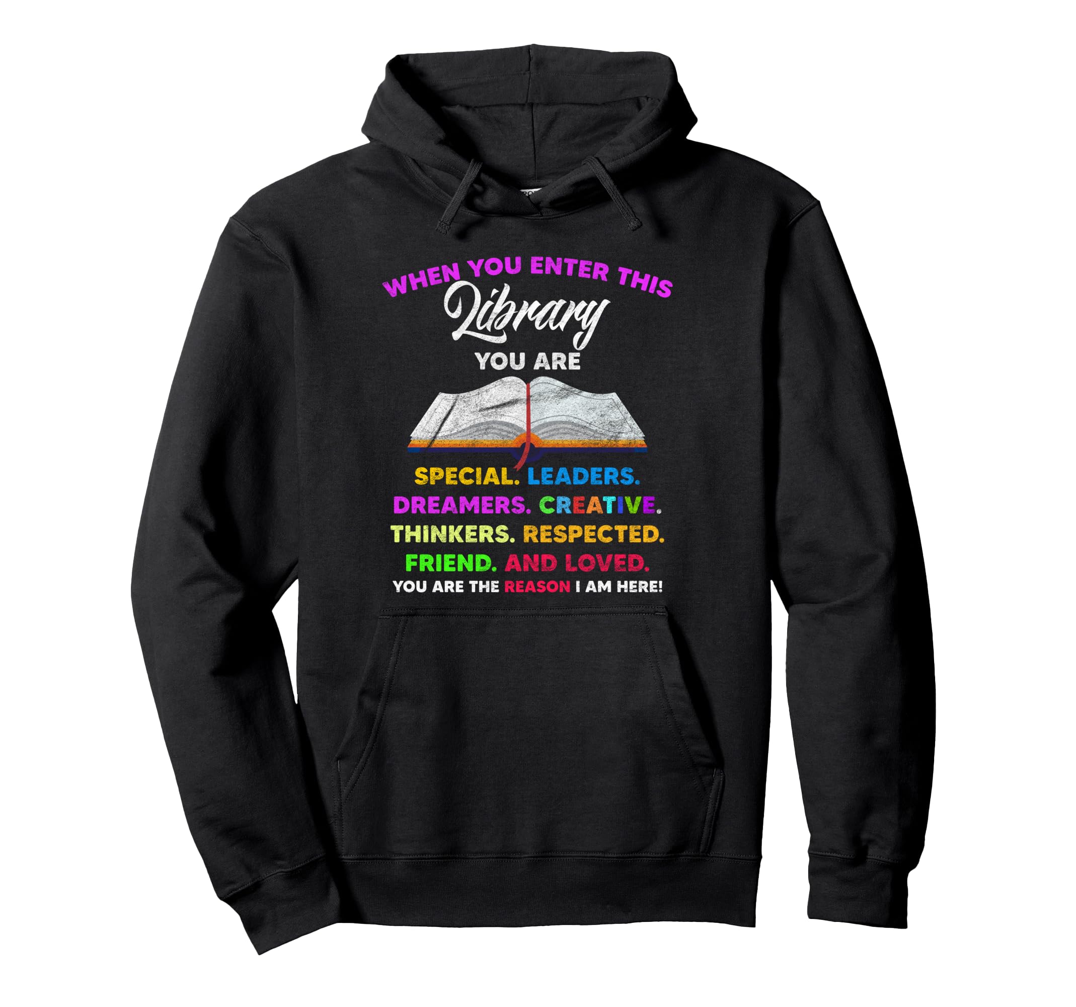 When You Enter This Library Book Hoodie - Fun Novelty Design for Adults - T-Shirt, Sweatshirt, Hoodie