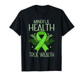Mindful Health True Wealth Green T-Shirt - Trendy Graphic for Adults - T-Shirt, Sweatshirt, Hoodie