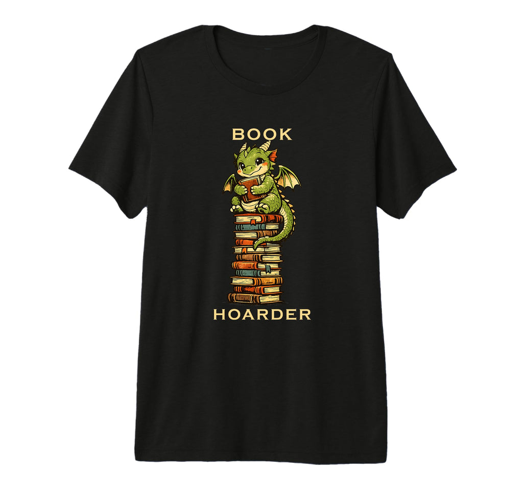 Dragon Book Hoarder Reader Tri Blend T-Shirt - Unique Graphic Unisex - T-Shirt, Sweatshirt, Hoodie