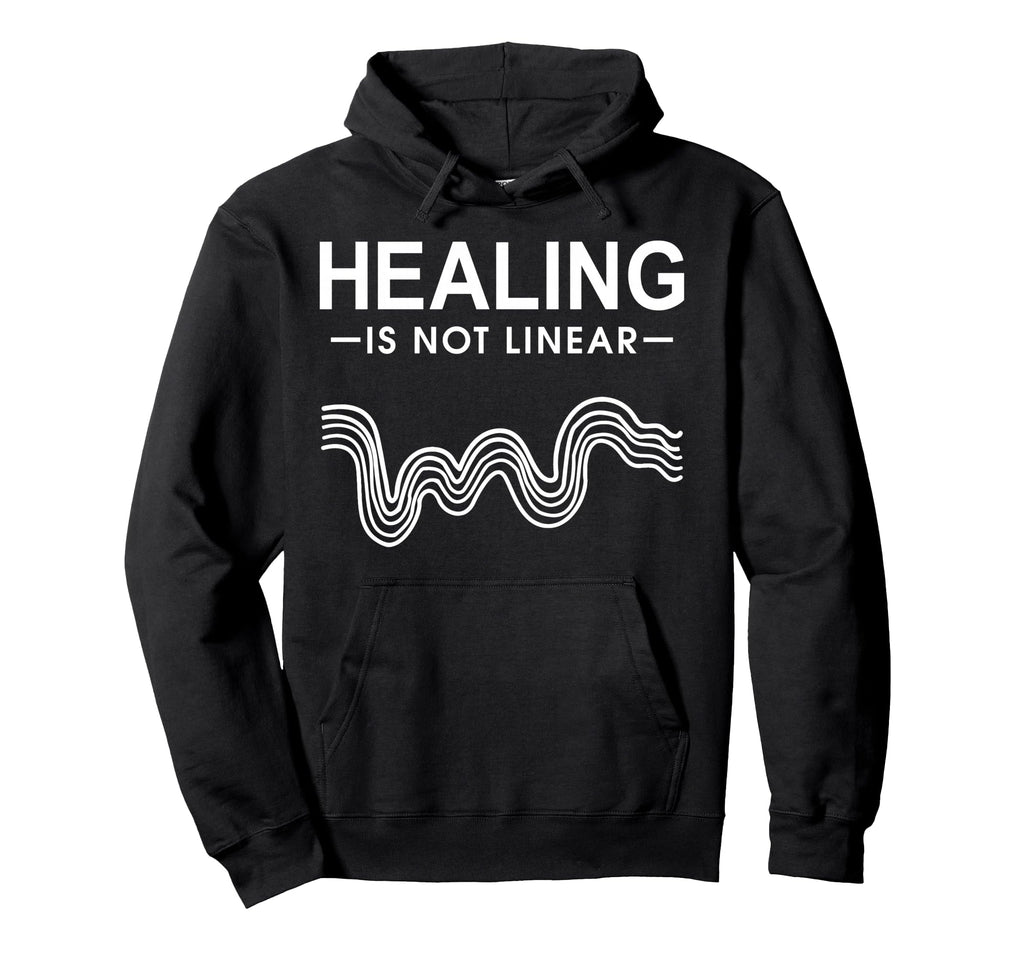 Healing Is Not Linear Mental Health Hoodie - Custom Art Print Men Women - T-Shirt, Sweatshirt, Hoodie