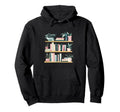 Bookshelves Books Plants Hoodie - Trendy Graphic Men Women - T-Shirt, Sweatshirt, Hoodie