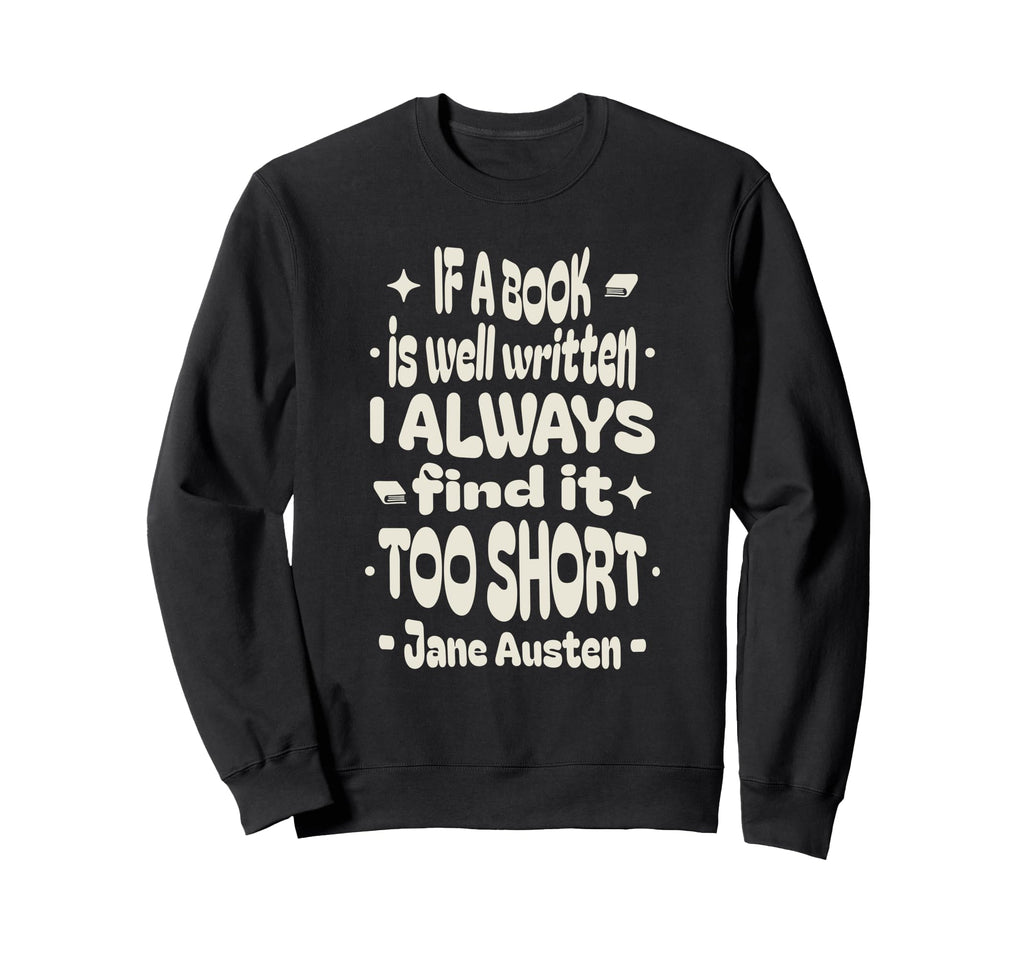 Jane Austen Sweatshirt - Minimalist Print Men Women - T-Shirt, Sweatshirt, Hoodie