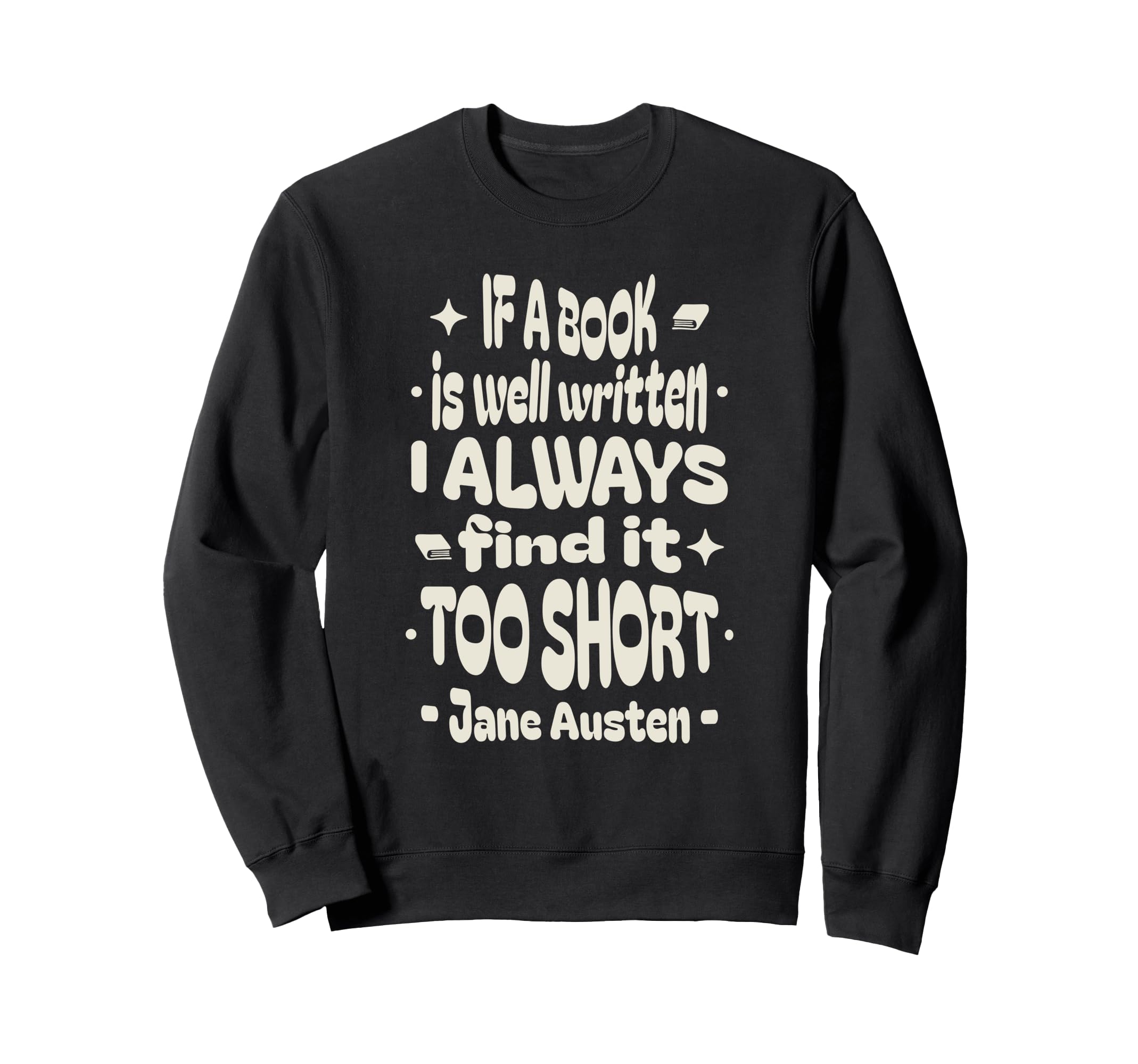 Jane Austen Sweatshirt - Minimalist Print Men Women - T-Shirt, Sweatshirt, Hoodie