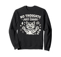 No Thoughts Just Chaos Cat Sweatshirt - Aesthetic Graphic for Adults - T-Shirt, Sweatshirt, Hoodie