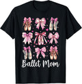 Womens Coquette Bow Ballerina Ballet Dancer Gifts Unisex T-shirt, Sweatshirt, Hoodie, Long Sleeve Tee - T-Shirt, Sweatshirt, Hoodie