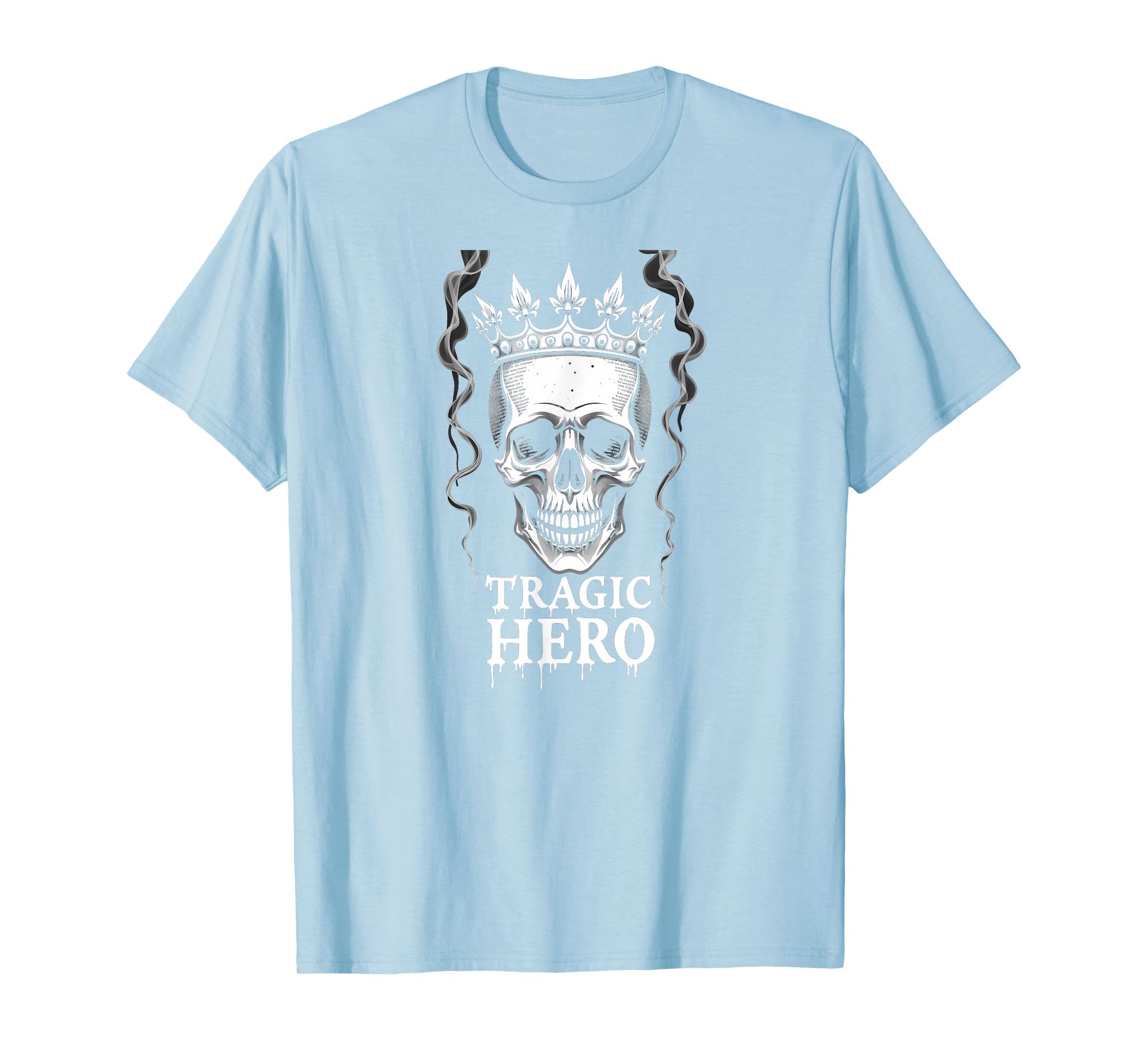 Halloween Literature Tragic Hero Crown T-Shirt - Unique Graphic Men Women - T-Shirt, Sweatshirt, Hoodie
