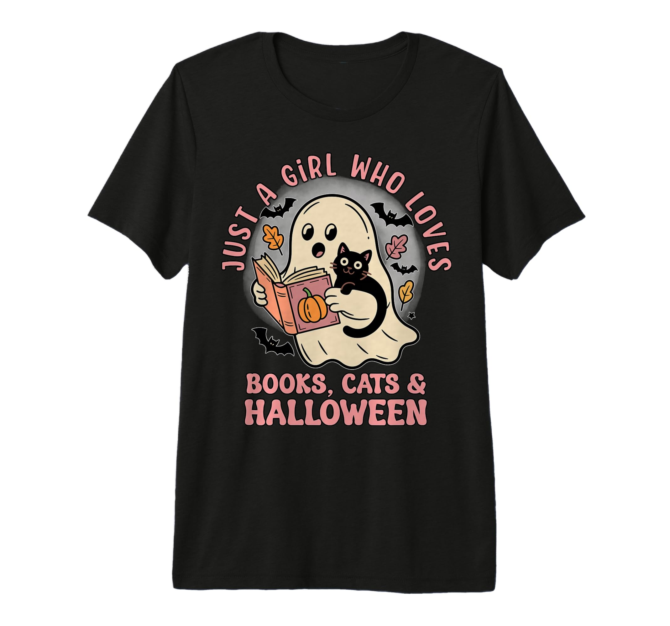 Just Who Loves Books Cats Halloween T-Shirt - Custom Art Print for Adults - T-Shirt, Sweatshirt, Hoodie
