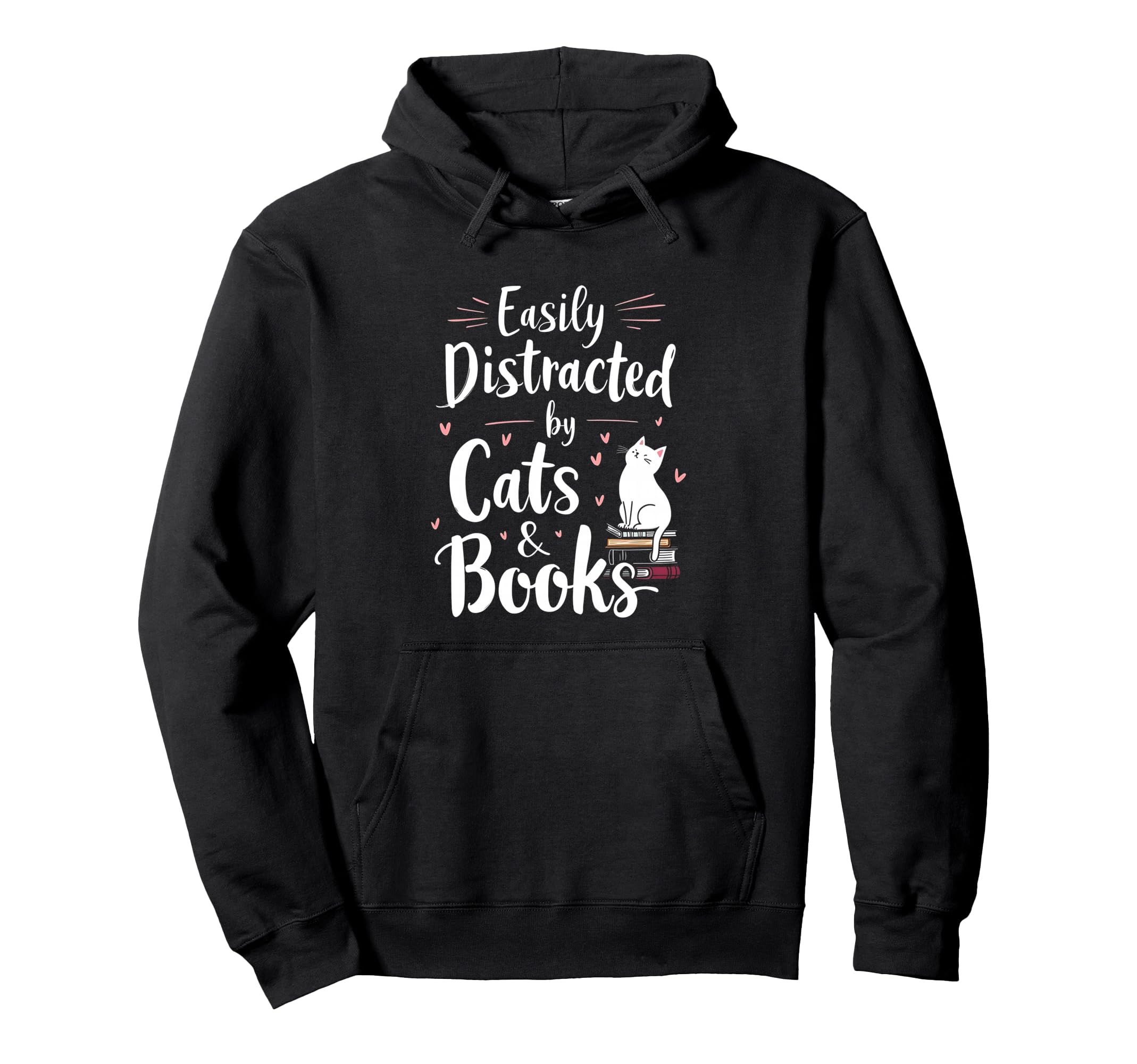 Funny Bibliophile Easily Distracted Hoodie - Streetwear Style for Adults - T-Shirt, Sweatshirt, Hoodie