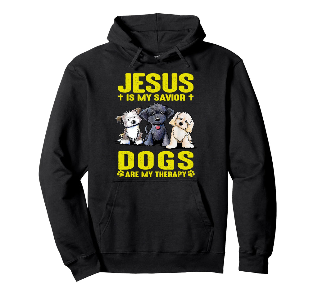 Unique Jesus Is My Savior Dogs Are My Hoodie - Graphic Print for Adults - T-Shirt, Sweatshirt, Hoodie
