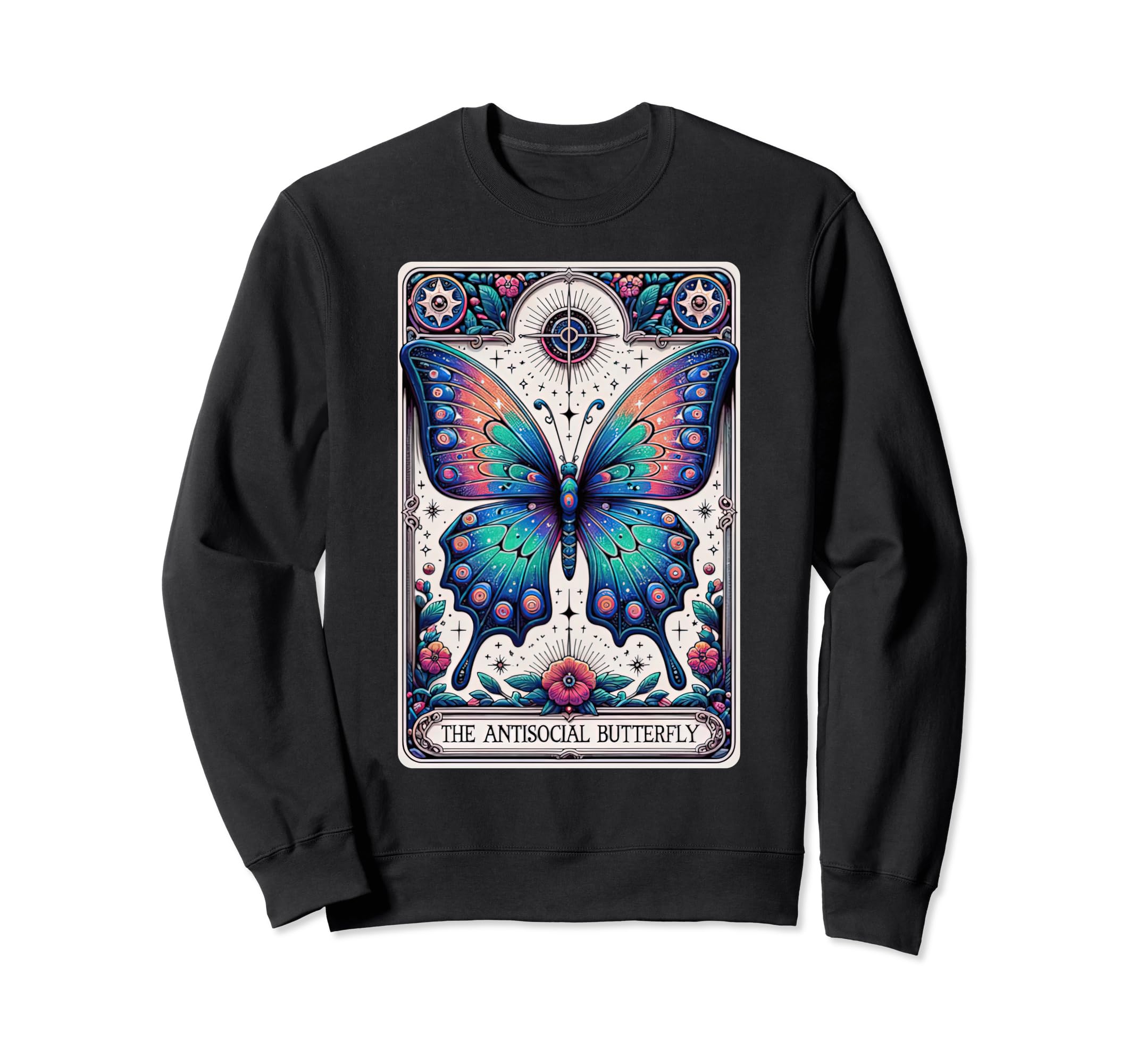Funny Antisocial Butterfly Sweatshirt - Streetwear Style Men Women - T-Shirt, Sweatshirt, Hoodie