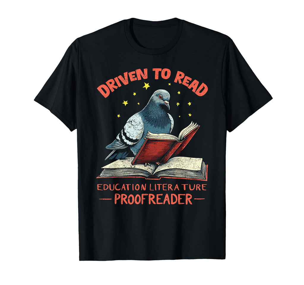 Driven To Read Education Literature T-Shirt - Minimalist Print Men Women - T-Shirt, Sweatshirt, Hoodie