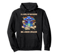 World Bookworms Be Book Dragon Dragon Hoodie - Custom Art Print for Adults - T-Shirt, Sweatshirt, Hoodie