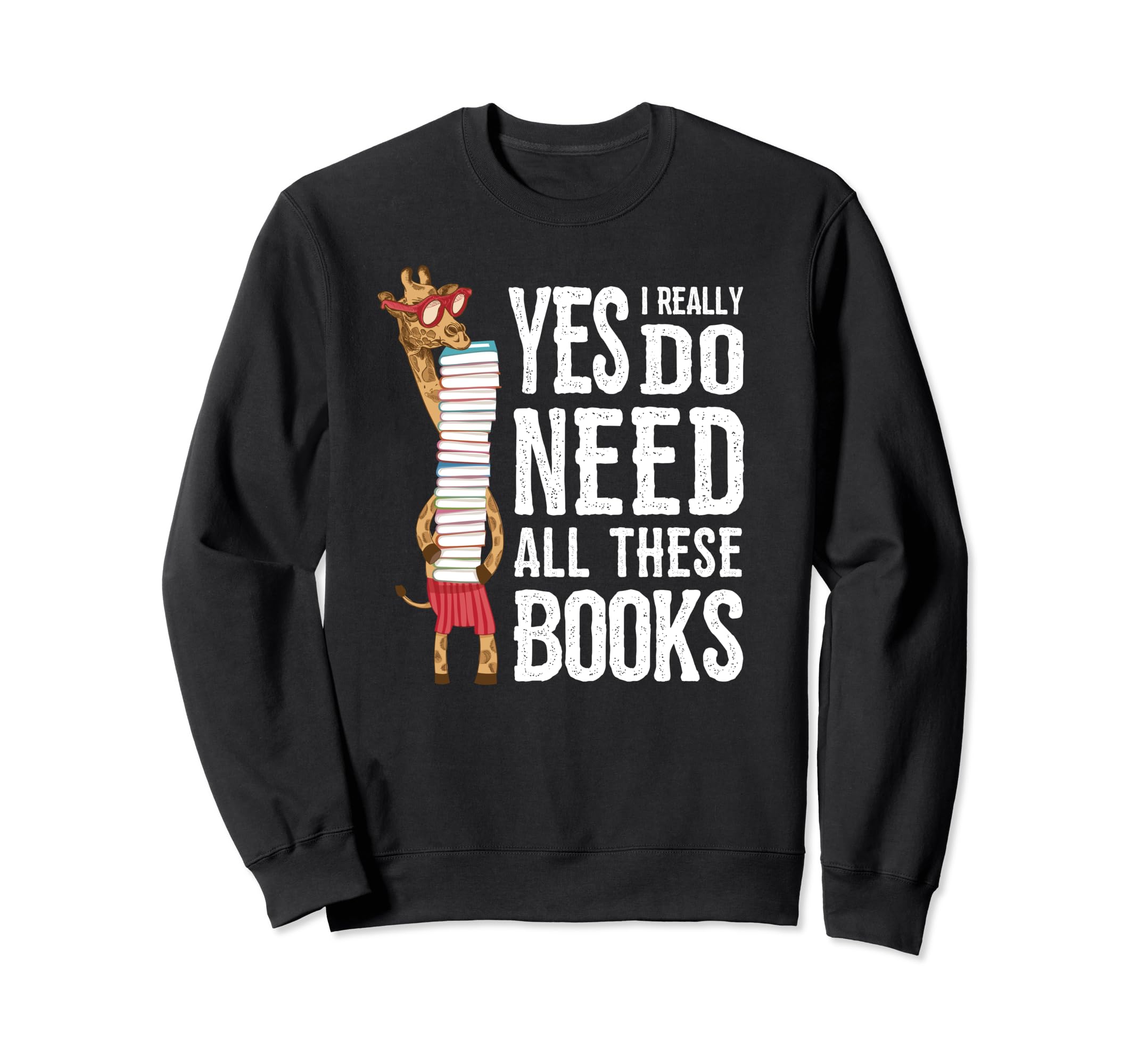 Librarian Reading Book Nerd Sweatshirt - Minimalist Print for Adults - T-Shirt, Sweatshirt, Hoodie