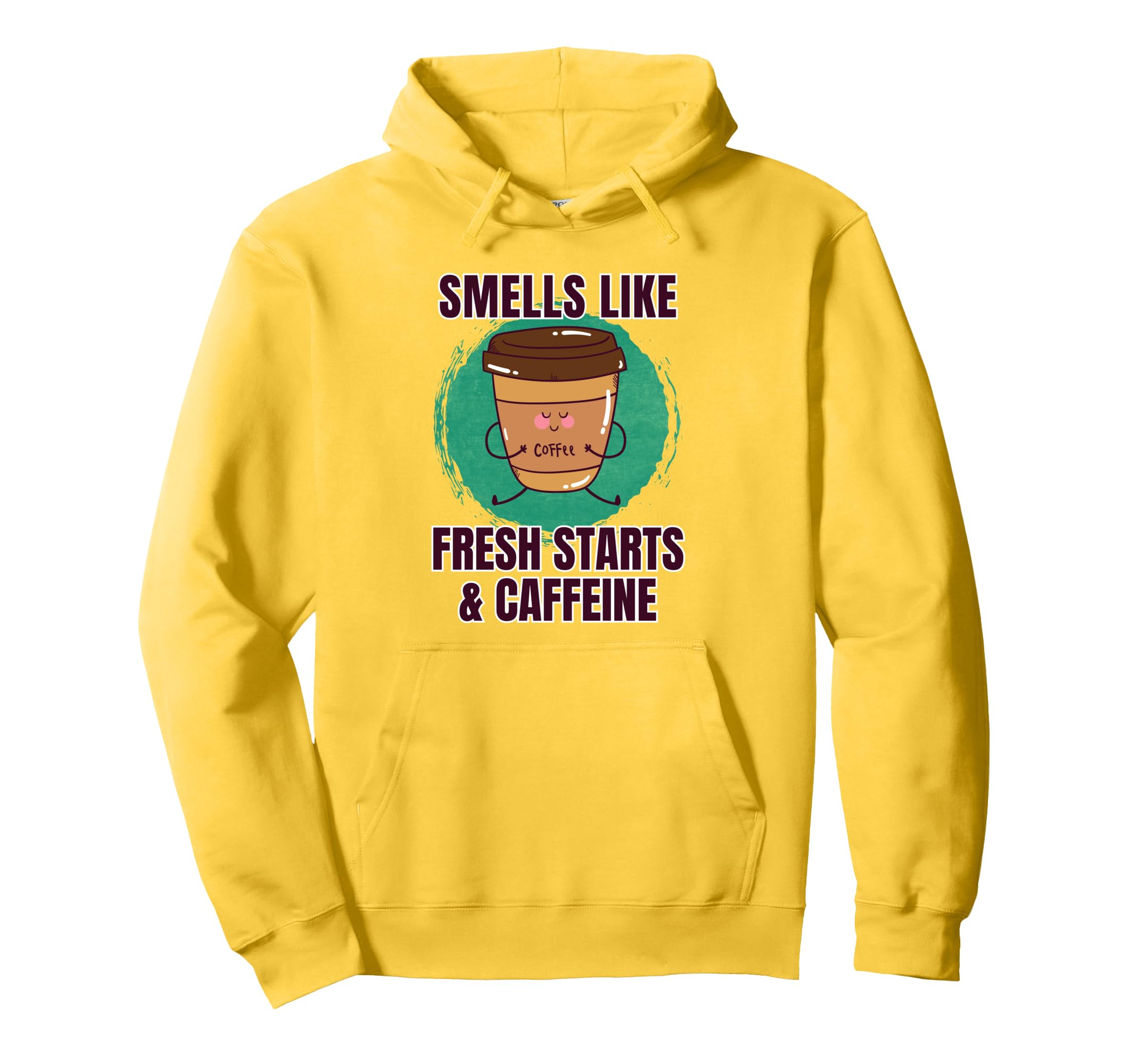 Funny Coffee Yoga Mindfulness Caffeine Hoodie - Minimalist Print Unisex - T-Shirt, Sweatshirt, Hoodie