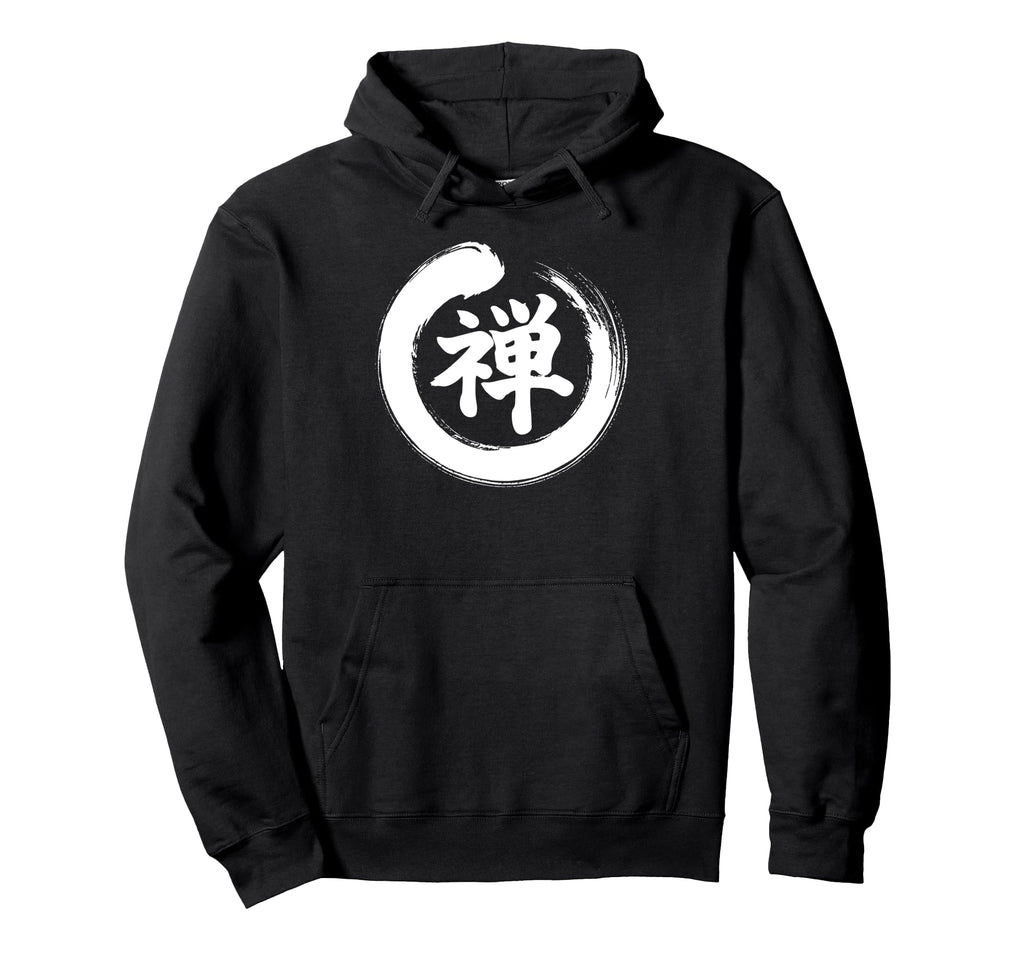 Meditation Enso Circle Mindfulness Hoodie - Trendy Graphic Men Women - T-Shirt, Sweatshirt, Hoodie