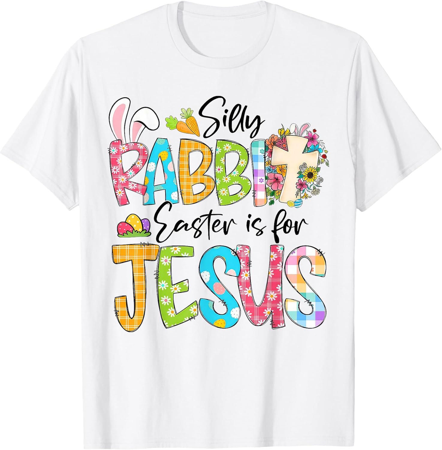Silly Rabbit Easter Is For Jesus Easter Shirt Kids Unisex T-shirt, Sweatshirt, Hoodie, Long Sleeve Tee - T-Shirt, Sweatshirt, Hoodie