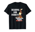 Reading And Ferret Rodent Book T-Shirt - Aesthetic Graphic for Adults - T-Shirt, Sweatshirt, Hoodie