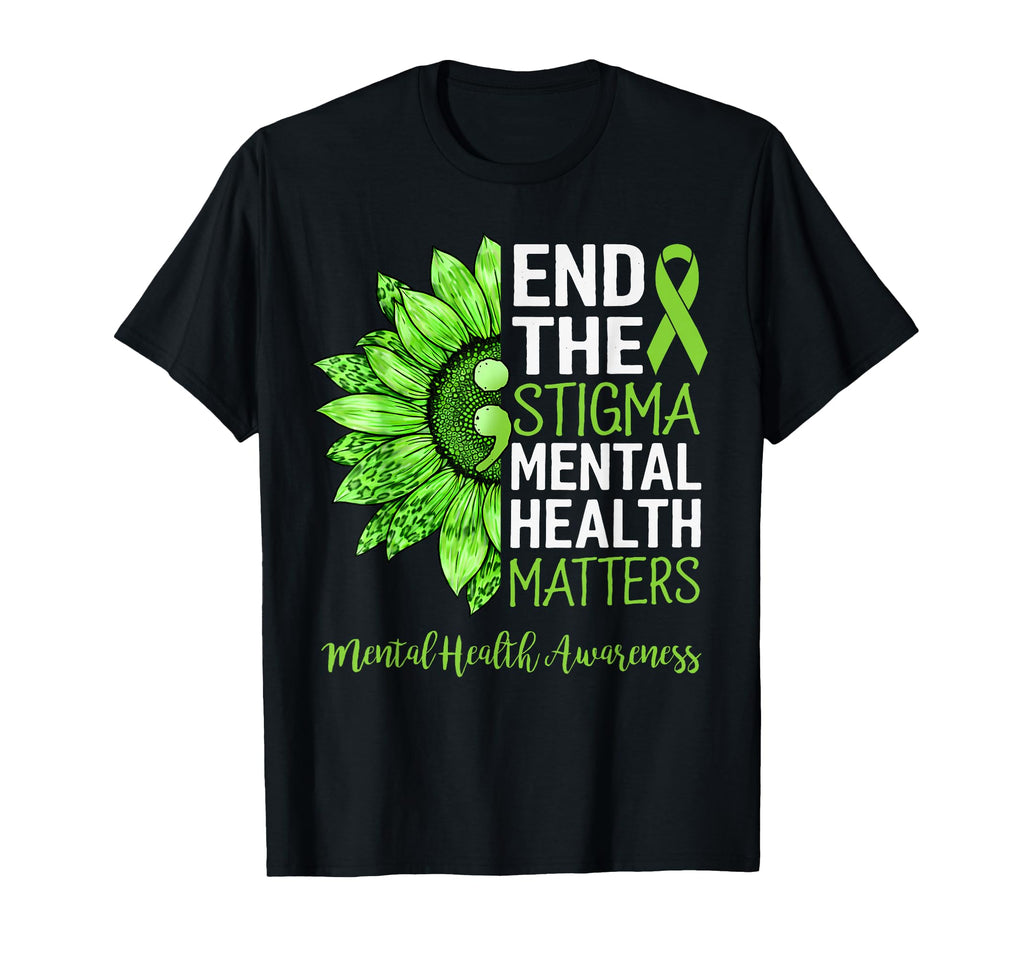 End Stigma Mental Health Matters T-Shirt - Casual Everyday Wear for Adults - T-Shirt, Sweatshirt, Hoodie