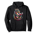 Dragon Reading Book Dragon Enthusiast Hoodie - Aesthetic Graphic Unisex - T-Shirt, Sweatshirt, Hoodie