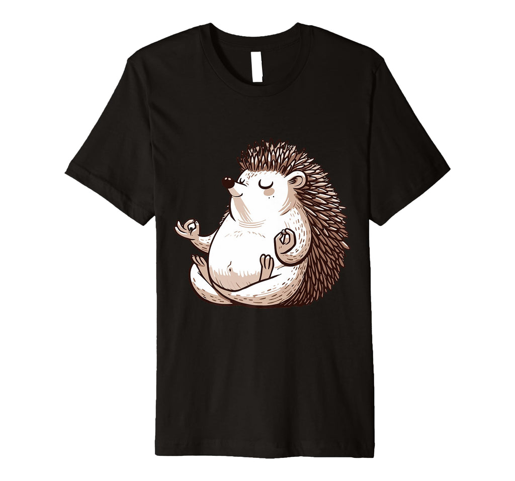 Meditation Hedgehog Yoga Pose Relaxing T-Shirt - Fun Novelty Design Unisex - T-Shirt, Sweatshirt, Hoodie