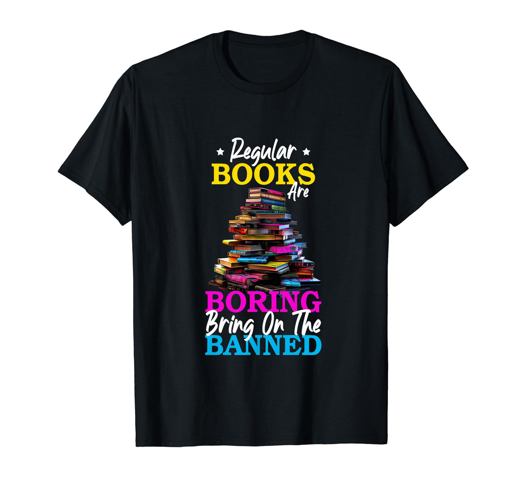 Bookish Literature Boring Bring Banned T-Shirt - Graphic Print Men Women - T-Shirt, Sweatshirt, Hoodie