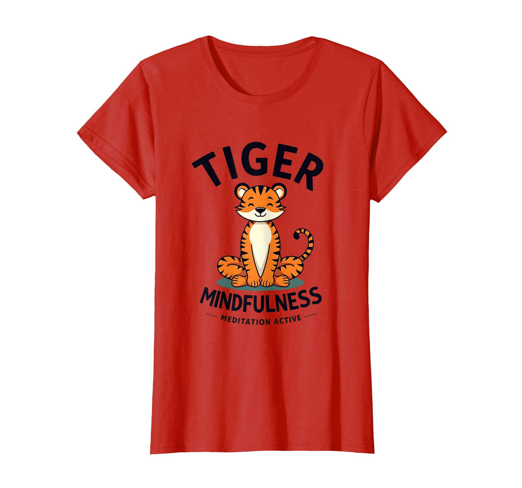 Tiger Mindfulness Meditation Active T-Shirt - Fun Novelty Design Unisex - T-Shirt, Sweatshirt, Hoodie