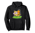 Butterfly Nerd Book Glasses Hoodie - Minimalist Print Men Women - T-Shirt, Sweatshirt, Hoodie