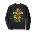 Cross Sunflowers Butterflies Sweatshirt - Aesthetic Graphic Men Women - T-Shirt, Sweatshirt, Hoodie