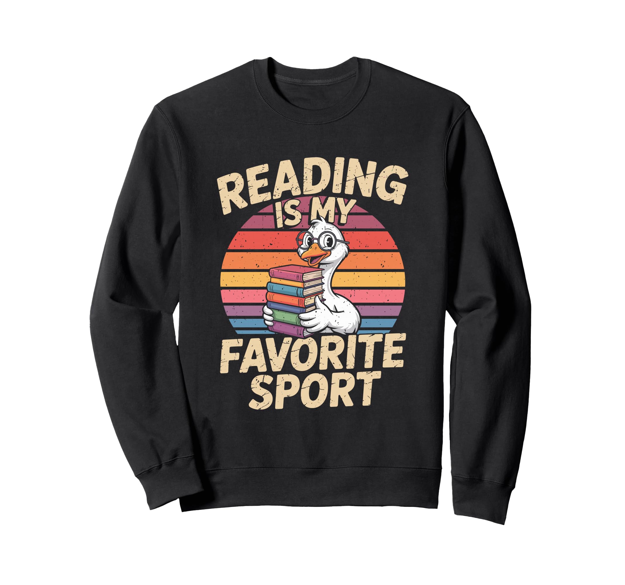 Reading Is My Favorite Sport Funny Sweatshirt - Unique Graphic Unisex - T-Shirt, Sweatshirt, Hoodie