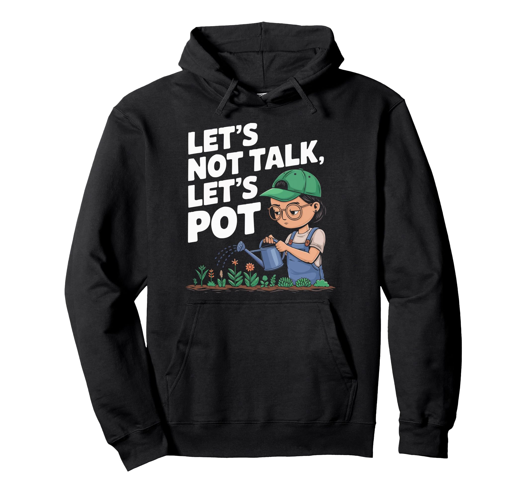 Introvert Gardener Shyness Garden Hoodie - Custom Art Print Unisex - T-Shirt, Sweatshirt, Hoodie