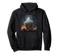 Book Nerd Ghost Reading Library Hoodie - Casual Everyday Wear Men Women - T-Shirt, Sweatshirt, Hoodie