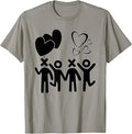 BFFs Best Friends Forever XOXO Hearts Stick Figures T-Shirt Unisex T-shirt, Sweatshirt, Hoodie, Long Sleeve Tee - T-Shirt, Sweatshirt, Hoodie