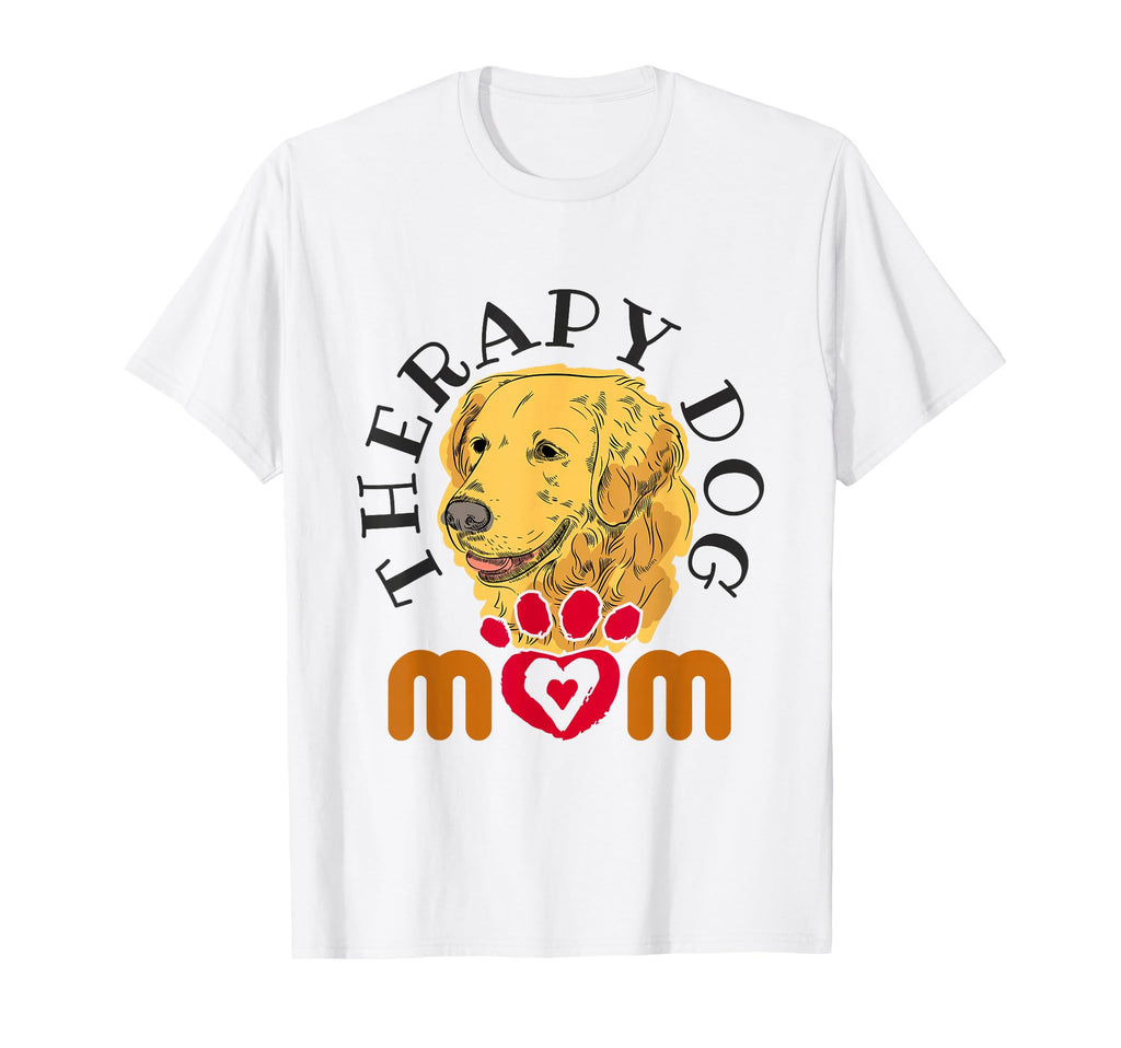 Therapy Dog Mom Handler Mothers Day T-Shirt - Graphic Print Unisex - T-Shirt, Sweatshirt, Hoodie