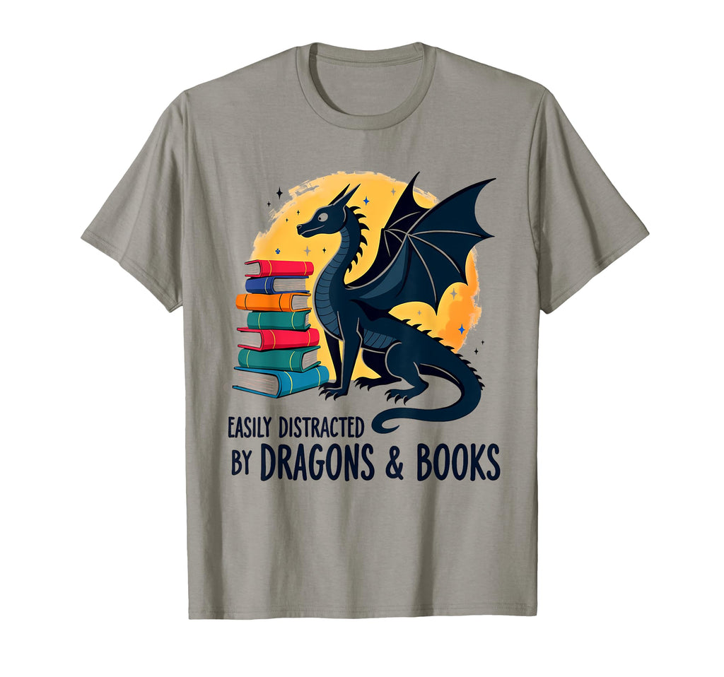 Reading Lover Easily Distracted T-Shirt - Casual Everyday Wear Men Women - T-Shirt, Sweatshirt, Hoodie