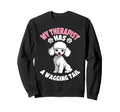 Funny Therapy Service Dog Poodle Sweatshirt - Unique Graphic for Adults - T-Shirt, Sweatshirt, Hoodie
