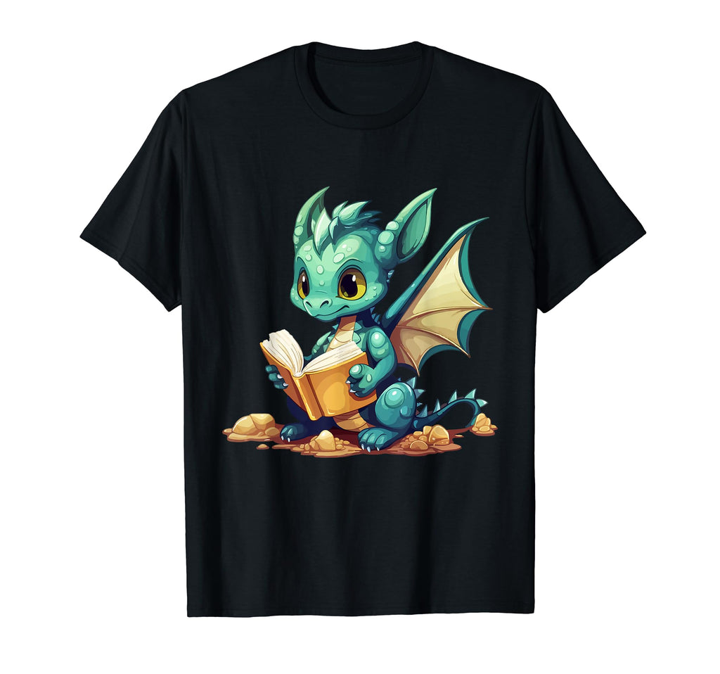 Funny Bookworm And Dragons Sweatshirt - Aesthetic Graphic for Adults - T-Shirt, Sweatshirt, Hoodie