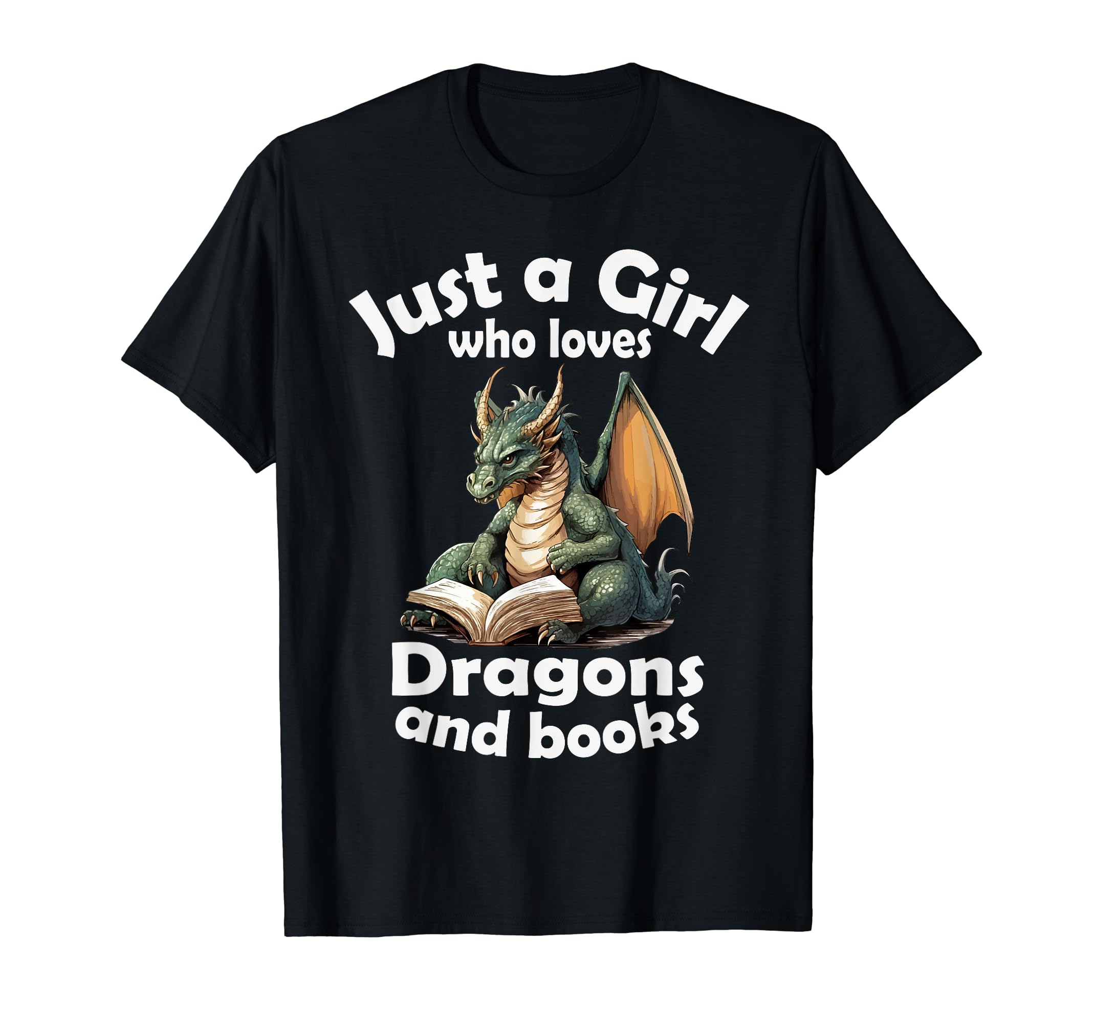 Just Who Loves Dragons And Books T-Shirt - Novelty Apparel Men Women - T-Shirt, Sweatshirt, Hoodie